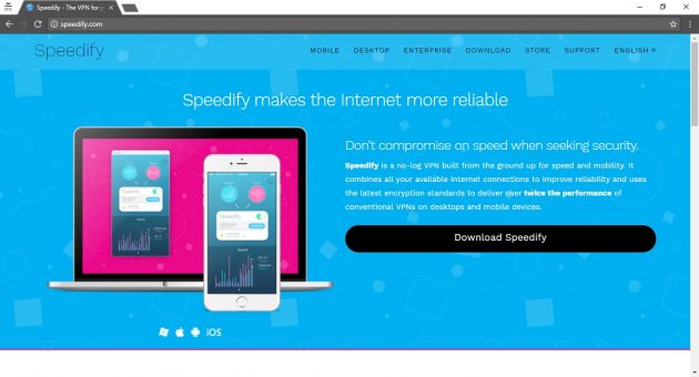 Speedify VPN servisas