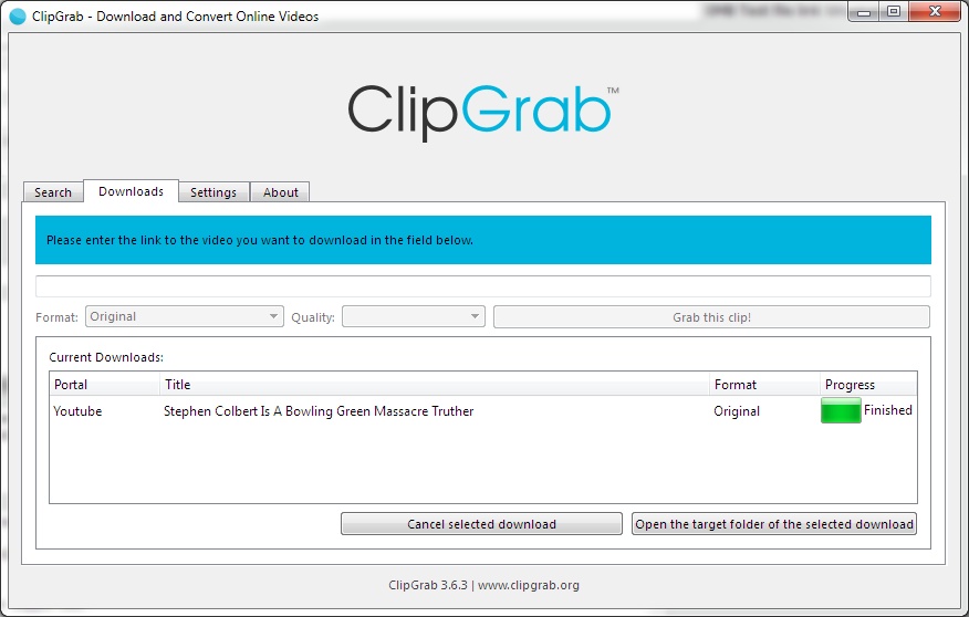 ClipGrab programa