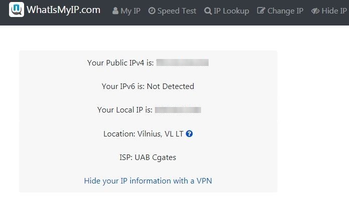 Kaip sužinoti išorinį IP adresą