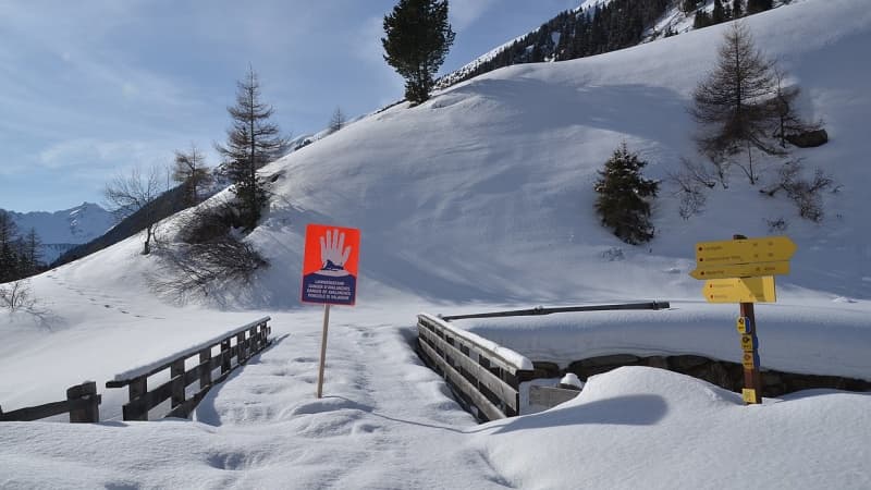 Dėl lavinų grėsmės uždarytas maršrutas Alpėse